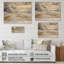 Minimalisme, plage dorée pure II - Art mural en bois de plage - sur bois de pin naturel-879367593