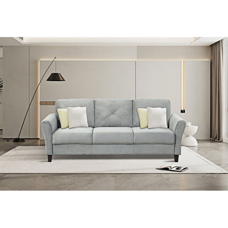 Canapé de salon à la mode, Polyester gris foncé antique