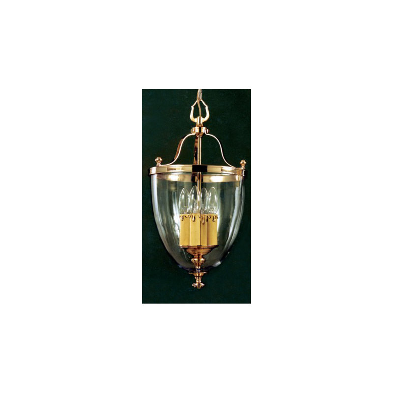 Beeson 4 - Light Brass/Polished Geometric Pendant