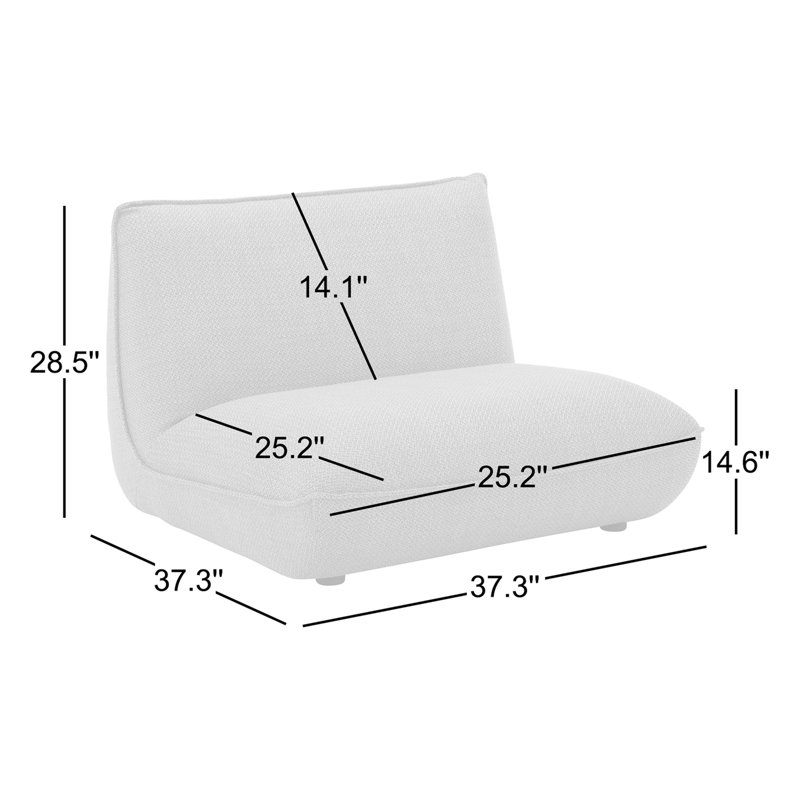 Douglass Slipper Chair, Speckled Pumice Basketweave
