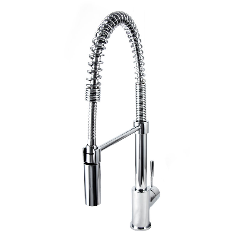 Sierra Pull Down Single Handle Kitchen Faucet with Side Spray and Accessories, Chrome