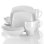 Hayes Piece Porcelain China Dinnerware Set - Service for 4