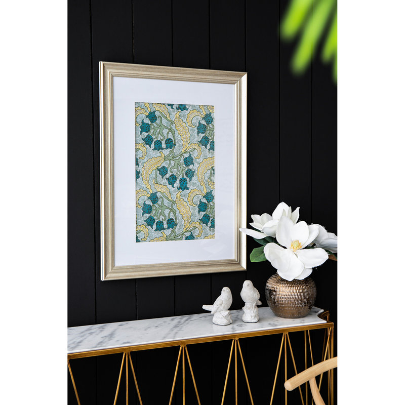 Art mural 24 po x 32 po - photos florales de luxe pour décoration intérieure, cadre doré et bureau