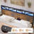 Queen Bed Frame With Headboard, Led Bed Frame With Charging Station, Storage Bed With 2 Wooden Drawers-1028532641-1020760813