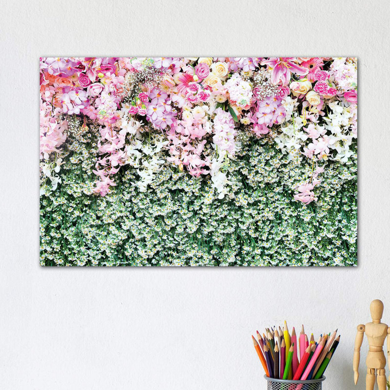 Flower Carpet by Honeymoon Hotel - Wrapped Canvas Print, 30.48 cm H x 45.72 cm W