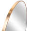 Miroir mural rond en métal doré 32 pouces - élément de décoration de salle de bain moderne, verre, cadre rouillé, processus d'installation facile pour panneau de densité HD contemporain, manuel-121086579