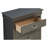Sleek Transitional Metal Black Chest-746003867
