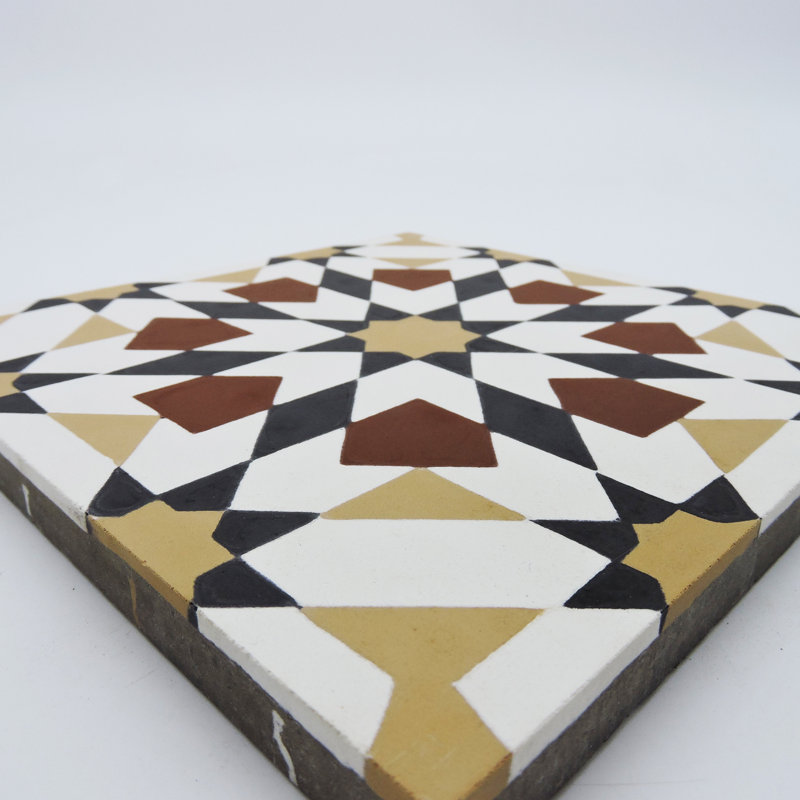 Tamaris 8" x 8" Cement Patterned Wall & Floor Tile