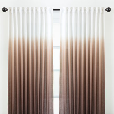 Rideaux semi-transparents avec passe-tringle Carolie