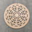 Décoration murale florale sculptée en bois 25 po