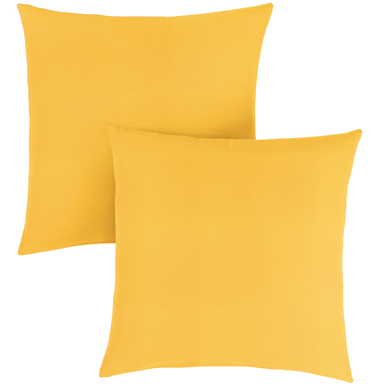 Ashish Sunbrella® Throw Pillow, Square 20", Sunbrella - Canvas Sunflower