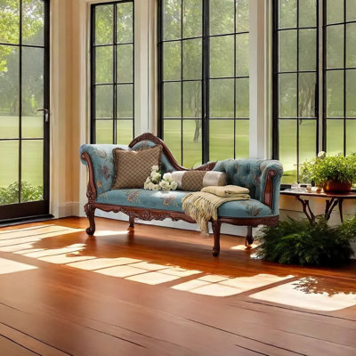 Elegant Solid Wood Quality Sofa Chaise Longue Upholstered Chaise Lounge