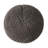  Hazel Knitted Cotton Pouf 20x20 Round Floor Ottoman Footrest, Dark Grey