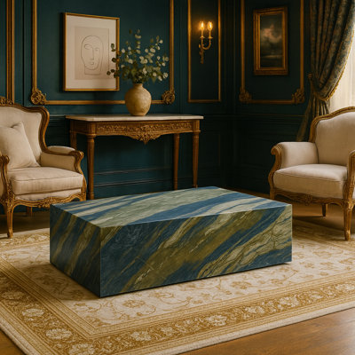 Table basse en marbre véritable - marbre Twilight