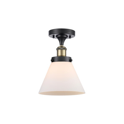 Plafonnier semi-encastré 1 lumière Ballston Urban Cone
