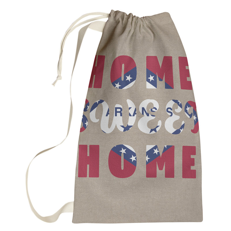 Sac à linge Home Sweet Home, Grand (H 76,5 po x l 29,5 po x P 1,5 po), Arkansas