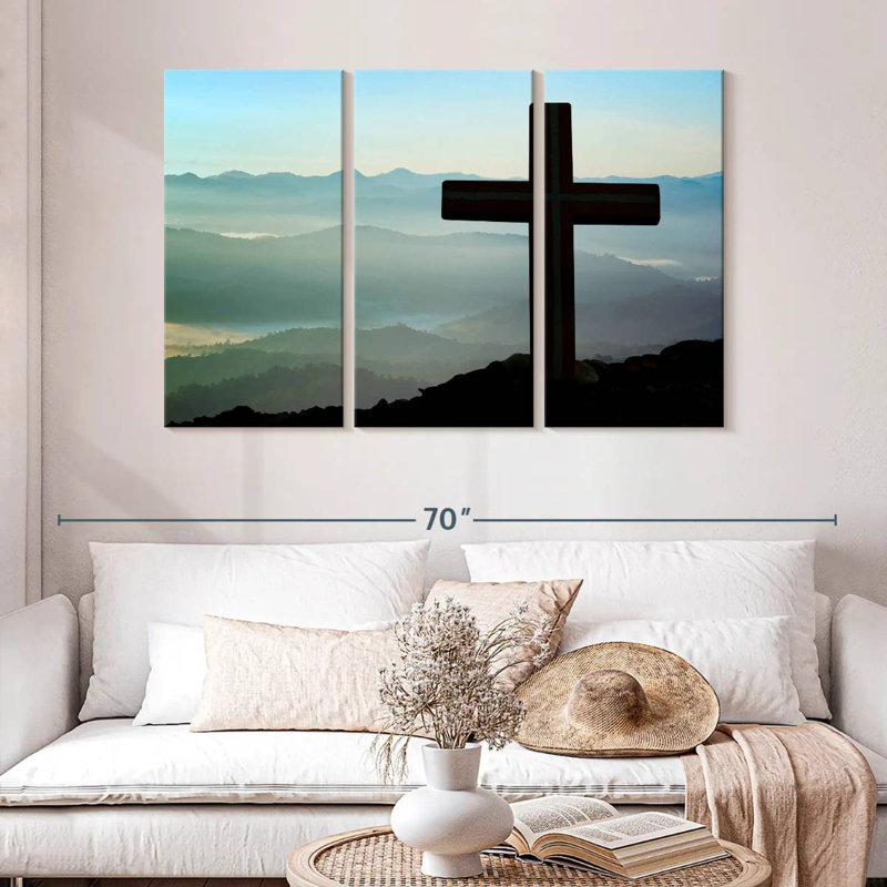 Adella Mountain Cross, 32" H x 50" W