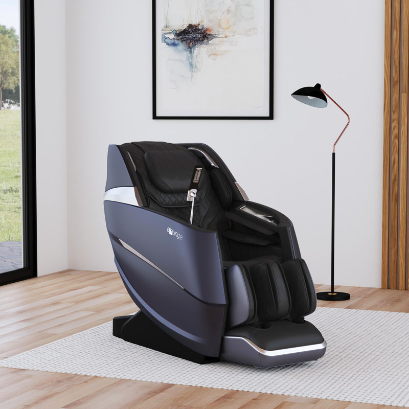 Fauteuil de massage en polyuréthane noir