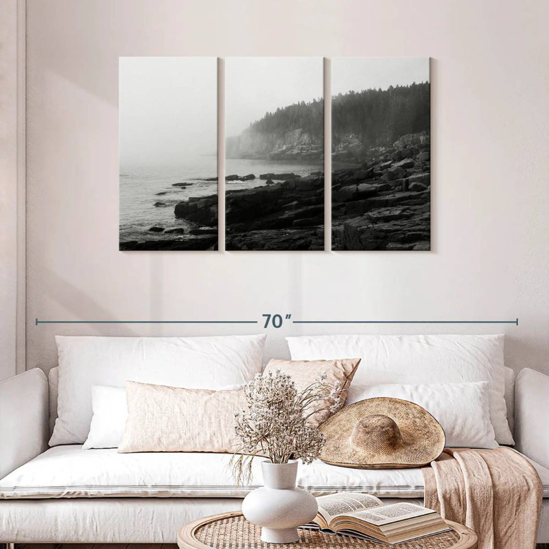 Gillard Rocky Maine Cliffs, 28" H x 45" W