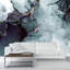 Murale abstraite en marbre bleu et or-1727756156