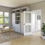 Portes françaises style Shaker en verre givré 80 po 2-Lite-85851925