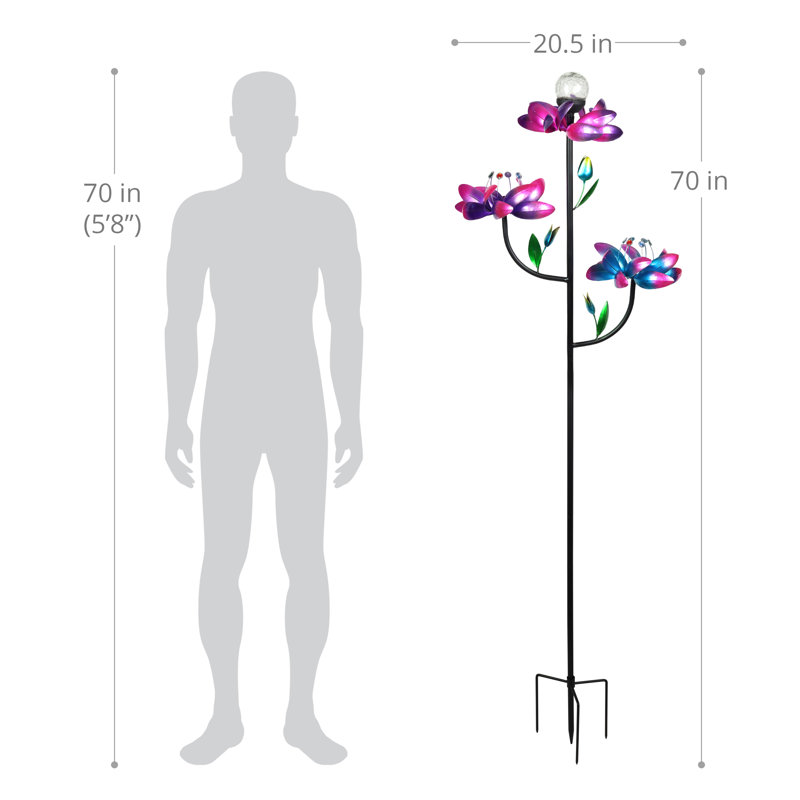 Triple piquet pour jardin