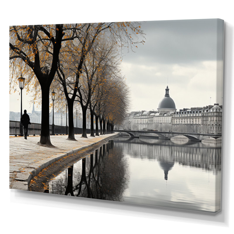 Paris lumière de Paris, H 30 po x l 40 po x P 1,5 po, Toile tendue