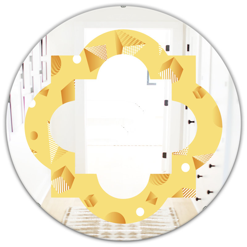 Miroir mural Minimal Quatrefoil, H 23,6 po x l 23,6 po