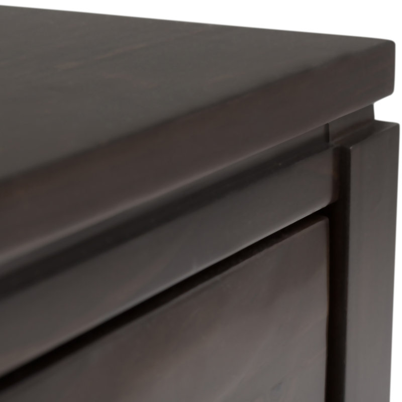 Cosmopolitan Compact Mahogany End Table with Storage Drawer