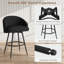 Ensemble de 2 tabourets de bar, tabourets de bar pivotants à 360 ° avec dossier, rembourrage en tricot de polyester, structure en métal avec repose-pieds-1555603802-1555603805