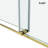 68-73" W X 66" H Frameless Double Sliding Tub Door with 3/8" (10mm) Clear Tempered Glass, Shatter-Resistant Film & Installation Hole Locator-120338251