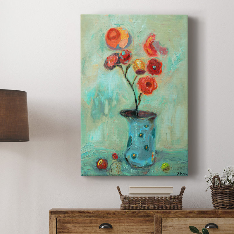 Orange Pop - reproduction sur toile tendue, H 18 po x l 12 po x P 1 po