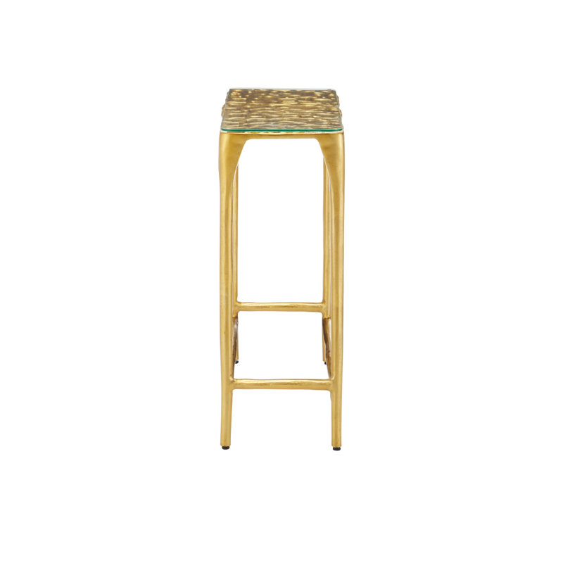 Honeycomb 36'' W Glass Console Table