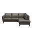 Migues Leather Corner Sofa with Sleeping Function and Storage-1251999393-1251999406