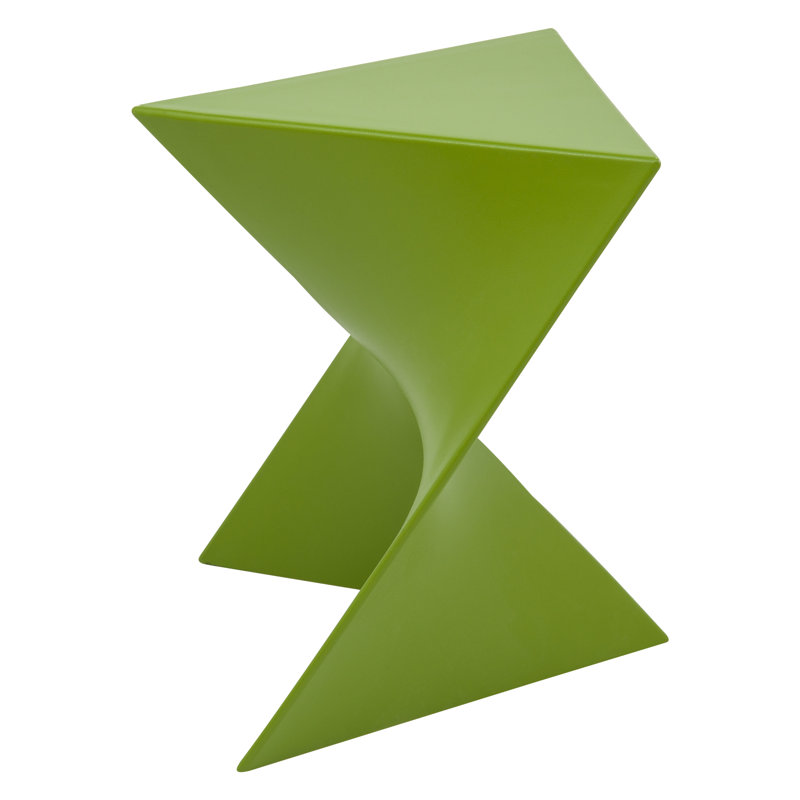 Table d'appoint sculpturale 17 po Leisuremod, Vert, Simple