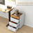 Home Office Drawer Storage - 3 Drawers, White, Removable Tray, Keeps Desk Organized White With Fits Under Conveniently And Provides Extra Space