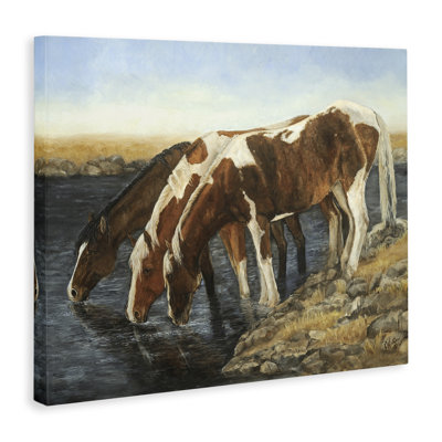 «Horse Trio Dr potable Water», art mural par Kathy Winkler