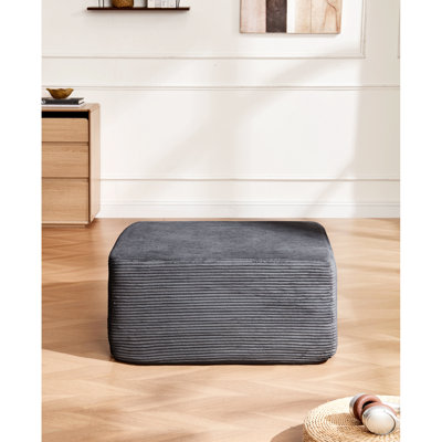 Corduroy Modular , Grey Color, Designed For Comfort, Great Value, 35.99 In Depth, 29.67 Width, 16.73 Height Zero Assembly,