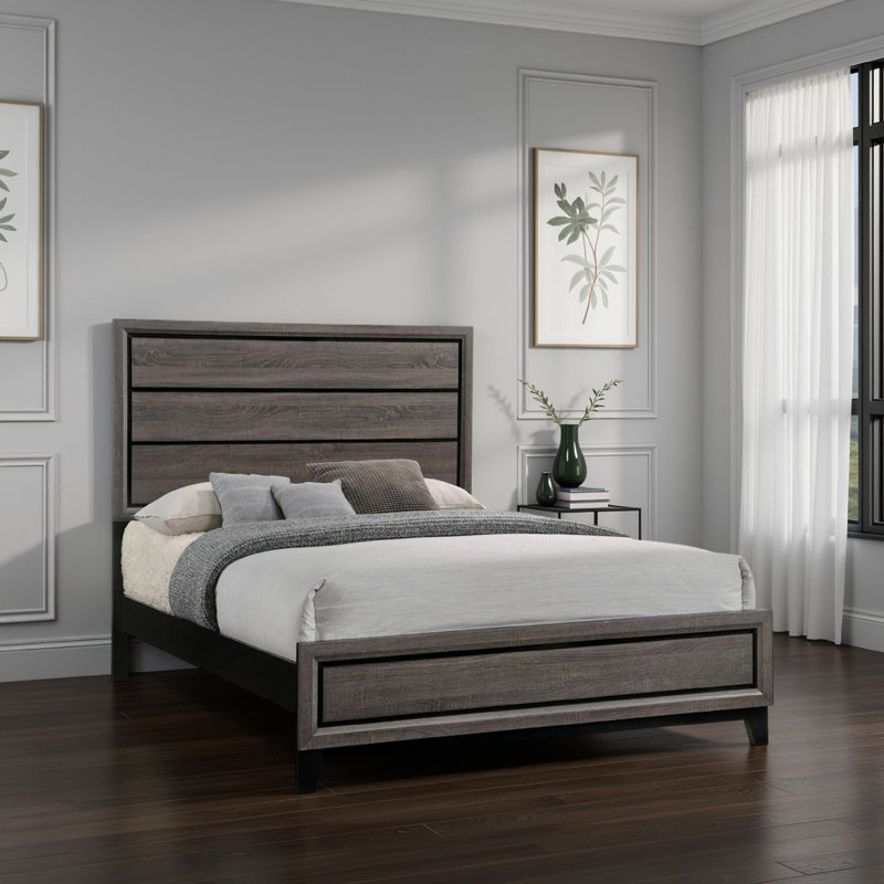 Standard Bed, California King, Gray