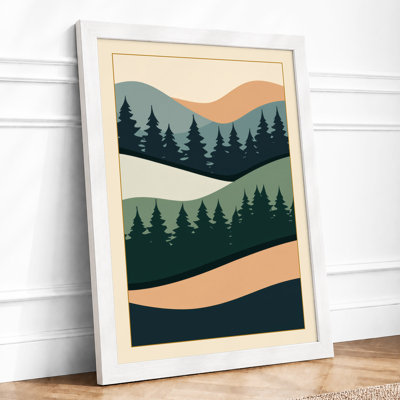 Rolling Forest Landscape Minimalist - Print