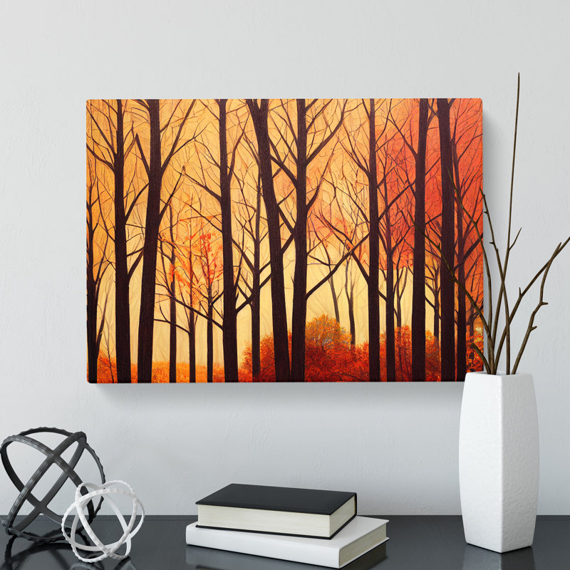 Hypnotic Autumn Forest - Wrapped Canvas, 50cm H x 76cm W x 3cm D