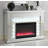 Crase Rectangular Freestanding Fireplace Mirror