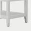 Meuble-lavabo minimaliste moderne blanc de 24 po avec bol en céramique et tablettes ouvertes en bois massif