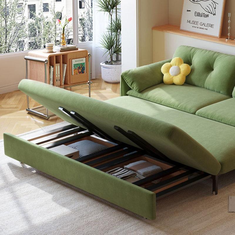 Causeuse-causeuse 100% polyester vert olive, 70.87"W*36.61"D*34.65"H
