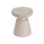 Table d'appoint d'extérieur / d'intérieur en béton léger, finition travertin