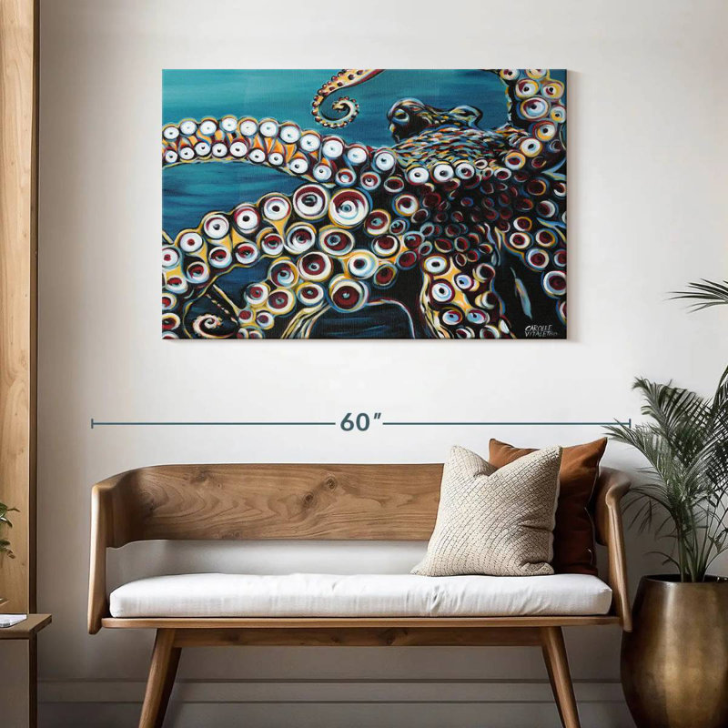 Wild Octopus I, 30" H x 45" W