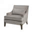 Chaise rembourrée en polyester avec 4 pieds