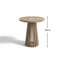 Round Acacia Outdoor Side Table , 45cm cm W 45cm cm D