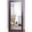 Miroir pleine grandeur en cuir brun-20544875