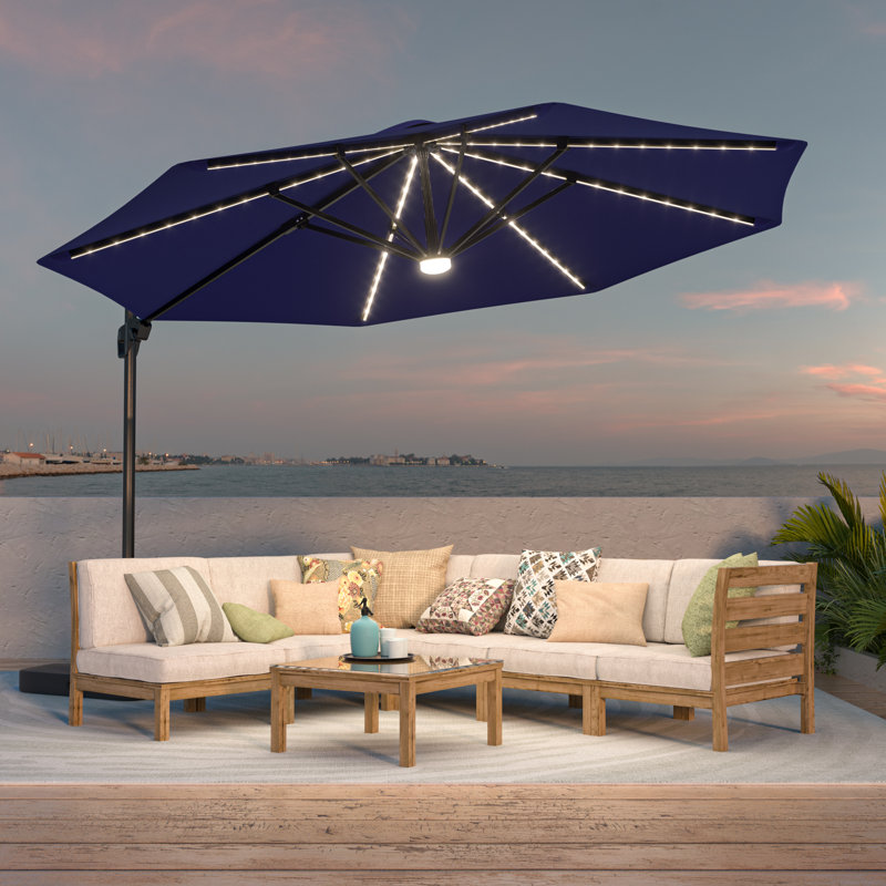 Parasol en porte-à-faux 11 'Kandee, Bleu marine
